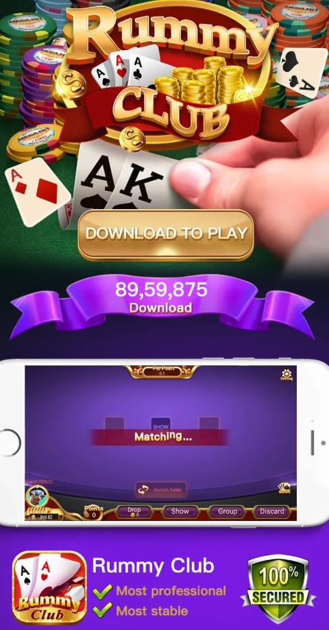 Rummy Club app preview
