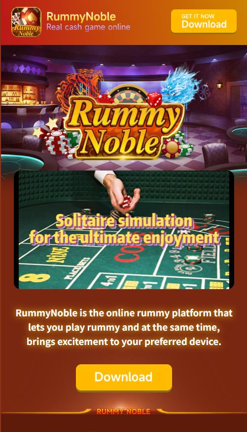 Rummy Noble app preview