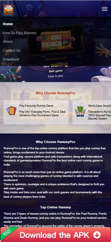 Rummy Pro app preview